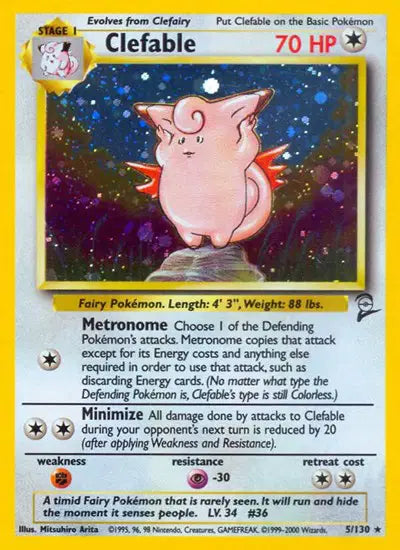 Clefable - 5/130 - Base Set 2