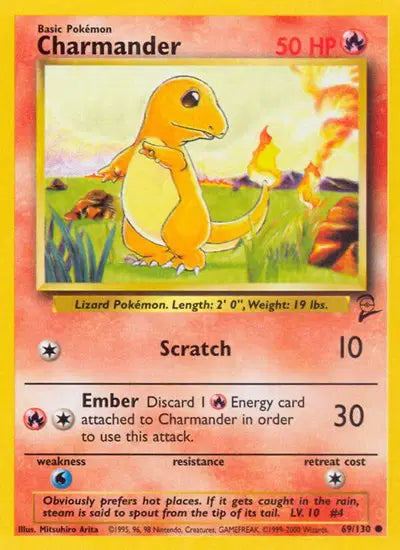 Charmander - 69/130 - Base Set 2