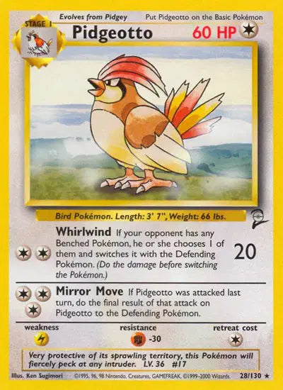 Pidgeotto - 28/130 - Base Set 2