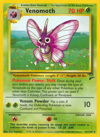 Venomoth - 31/130 - Base Set 2