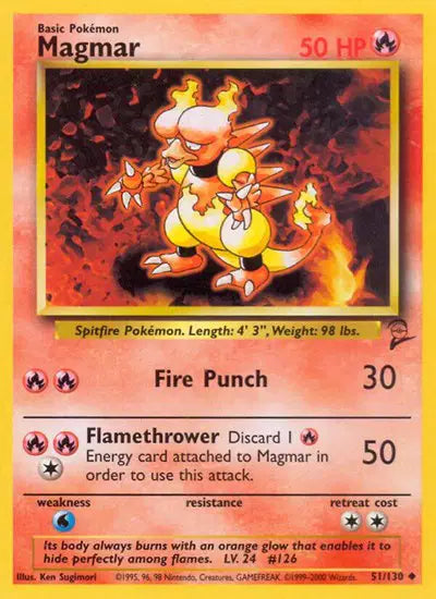 Magmar - 51/130 - Base Set 2