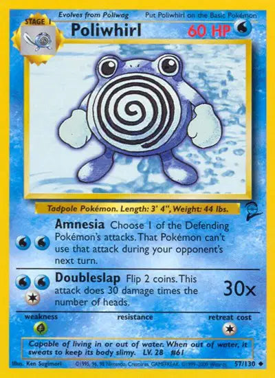 Poliwhirl - 57/130 - Base Set 2