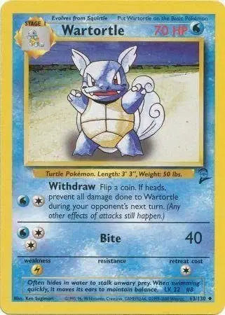 Wartortle - 63/130 - Base Set 2