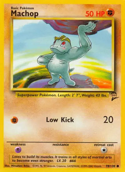 Machop - 78/130 - Base Set 2