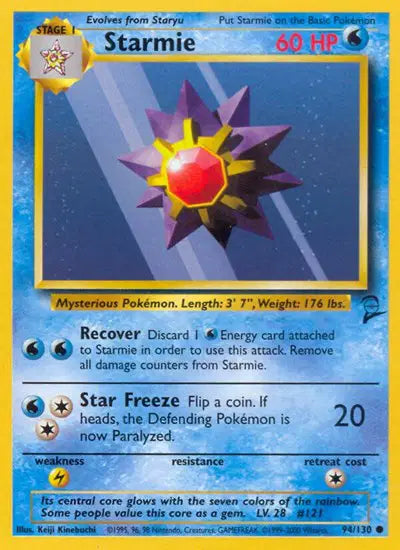 Starmie - 94/130 - Base Set 2