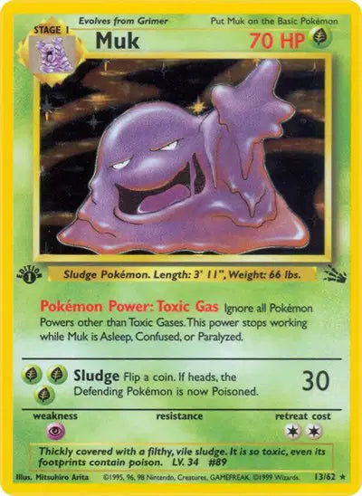Muk - 13/62 - 1st Edition - Fossil