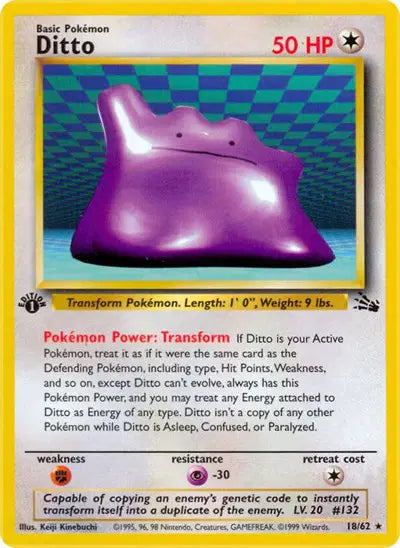Ditto - 18/62 - 1st Edition - Fossil