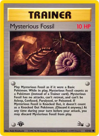 Mysterious Fossil - 62/62 - 1st Edition - Fossil