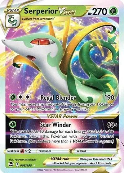 Serperior VSTAR - 008/195 - Silver Tempest
