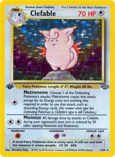 Clefable - 1/64 - 1st Edition - Jungle