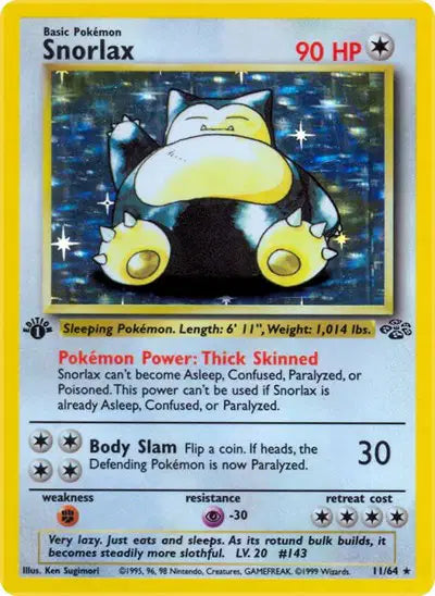 Snorlax - 11/64 - 1st Edition - Jungle