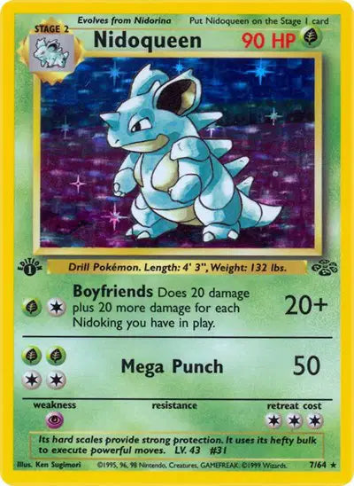Nidoqueen - 7/64 - 1st Edition - Jungle