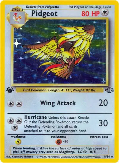 Pidgeot - 8/64 - 1st Edition - Jungle