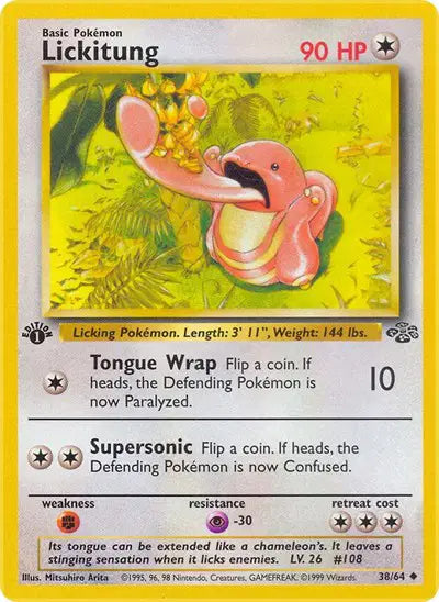 Lickitung - 38/64 - 1st Edition - Jungle
