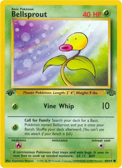 Bellsprout - 49/64 - 1st Edition - Jungle