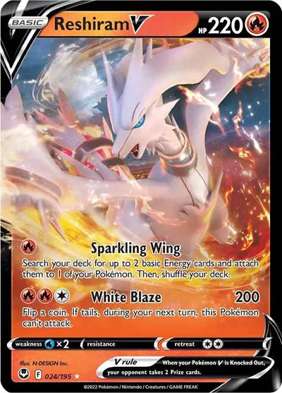 Reshiram V - 024/195 - Silver Tempest