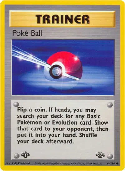Poke Ball - 64/64 - 1st Edition - Jungle