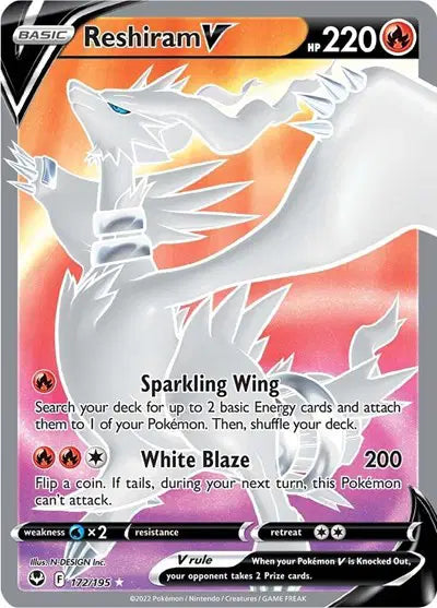 Reshiram V - 172/195 - Silver Tempest