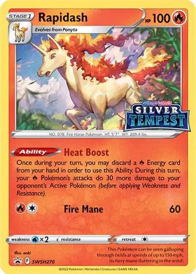 Rapidash - SWSH270 - Sword & Shield Promo