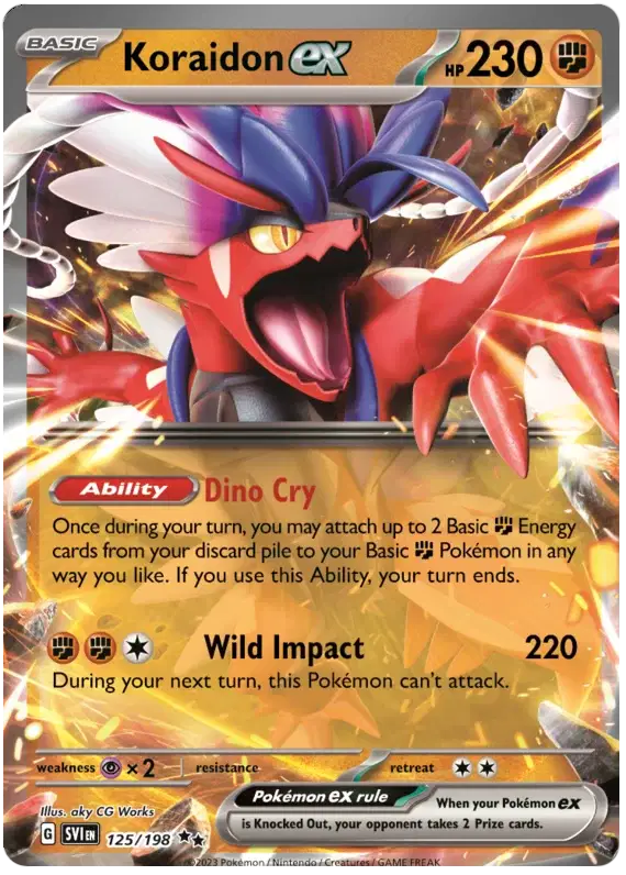 Koraidon ex - 125/198 - Scarlet & Violet Base Set