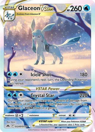 Glaceon VSTAR - GG40/GG70 - Crown Zenith - Galarian Gallery