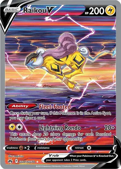 Raikou V - GG41/GG70 - Crown Zenith - Galarian Gallery