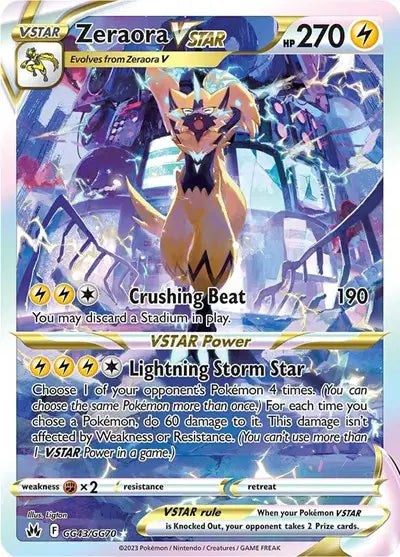 Zeraora VSTAR - GG43/GG70 - Crown Zenith - Galarian Gallery