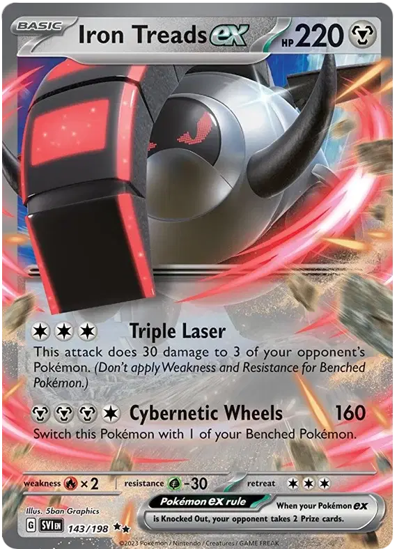 Iron Treads ex - 143/198 - Scarlet & Violet Base Set