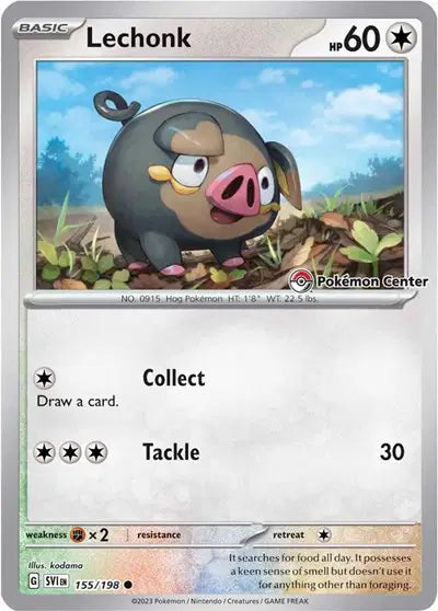 Lechonk - 155/198 - Pokémon Center - Scarlet & Violet Promo