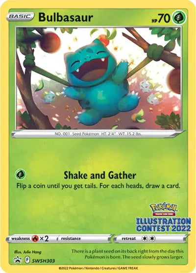 Bulbasaur -SWSH303 - Illustration Contest 2022 - Sword & Shield Promo