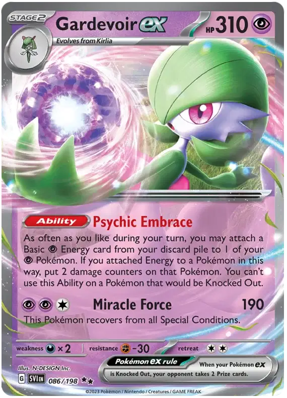 Gardevoir ex - 086/198 - Scarlet & Violet Base Set