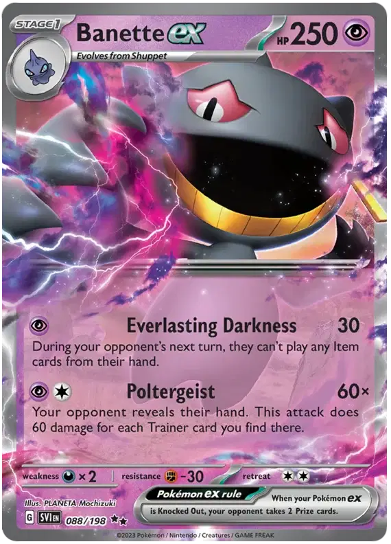 Banette ex - 088/198 - Scarlet & Violet Base Set