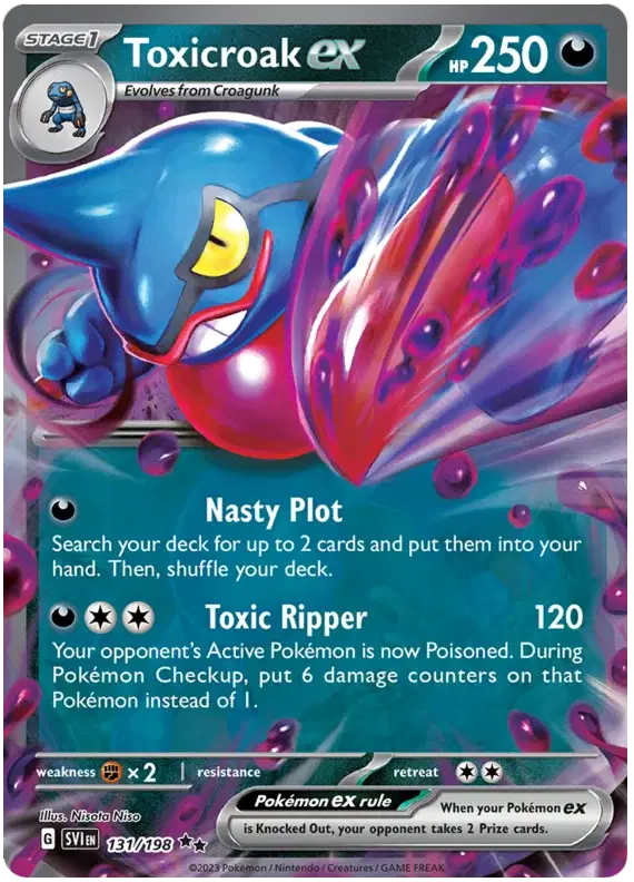 Toxicroak ex - 131/198 - Scarlet & Violet Base Set