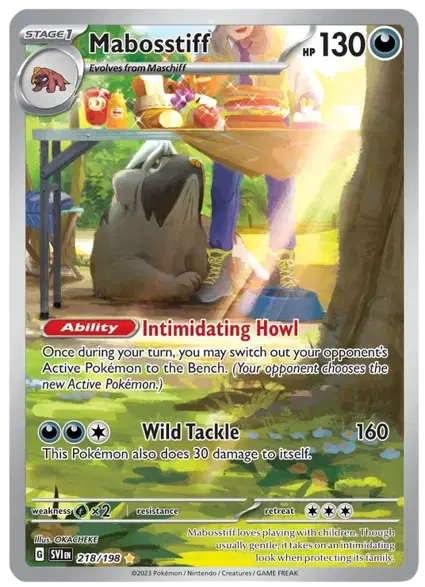 Mabosstiff - 218/198 - Scarlet & Violet Base Set