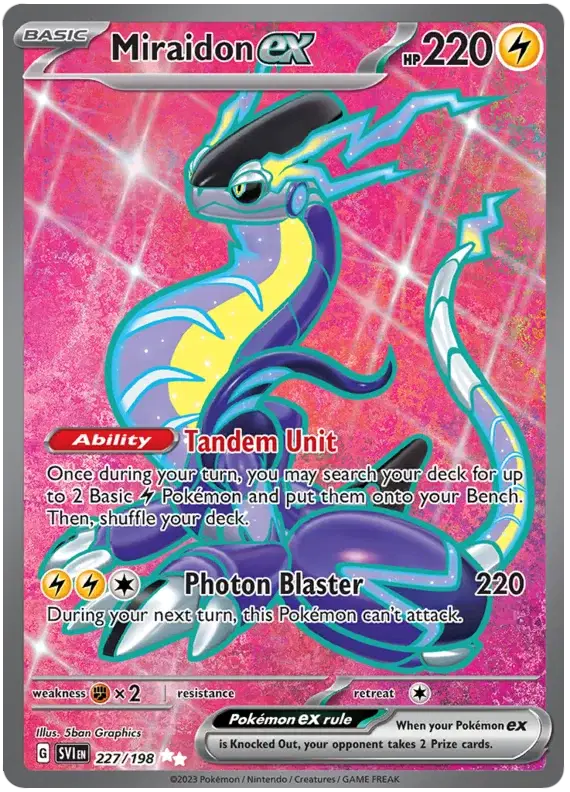 Miraidon ex - 227/198 - Scarlet & Violet Base Set