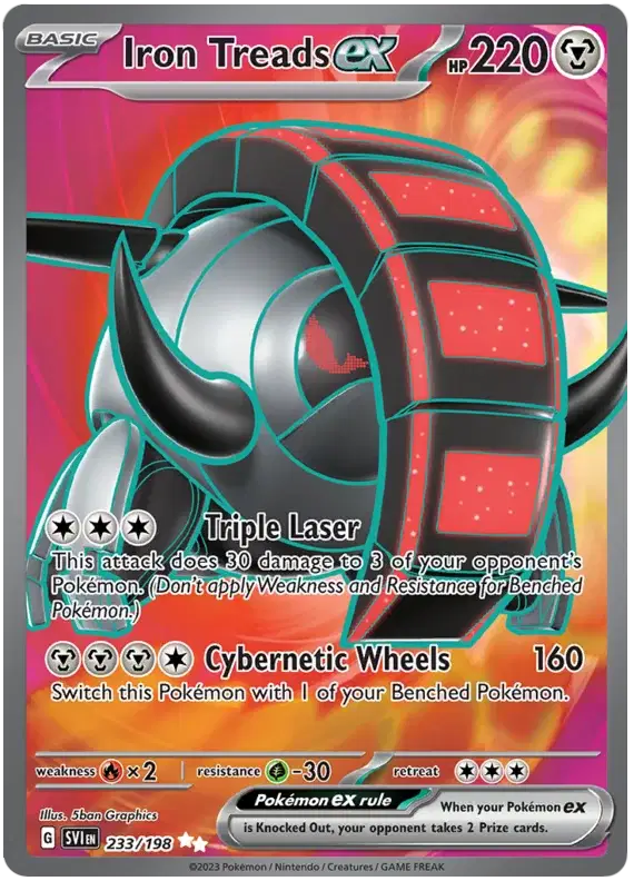 Iron Treads ex - 233/198 - Scarlet & Violet Base Set