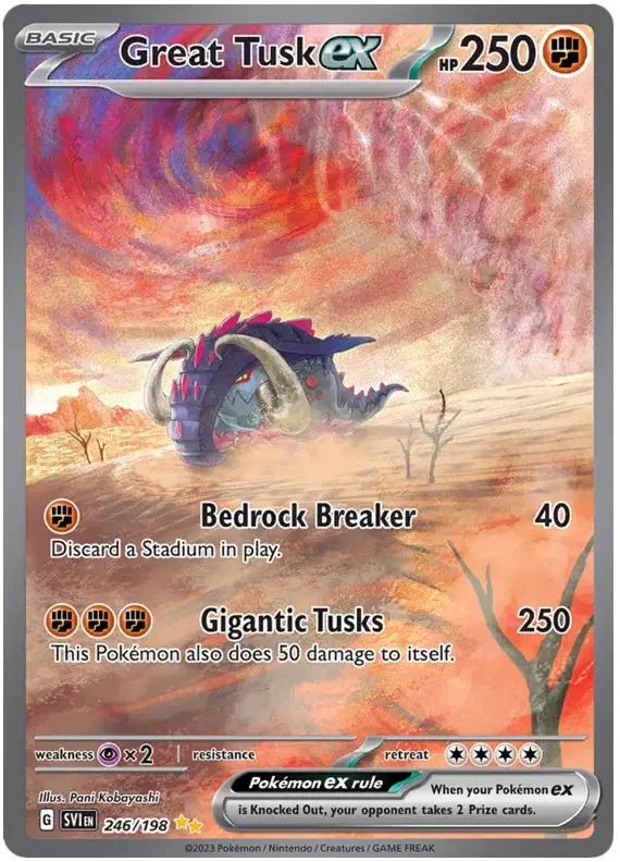 Great Tusk ex - 246/198 - Scarlet & Violet Base Set