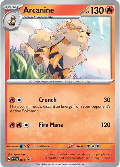 Arcanine - 011 - Scarlet & Violet Promo