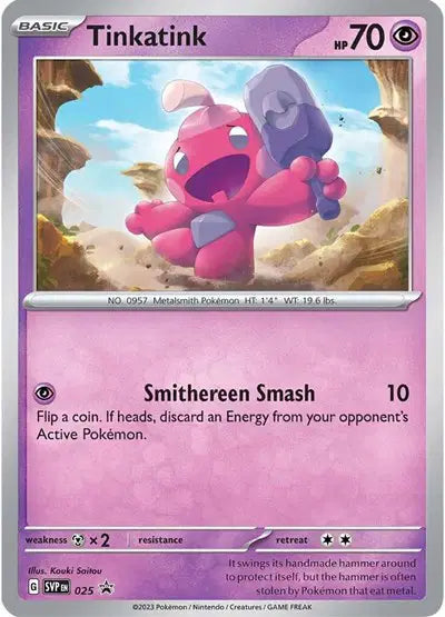 Tinkatink - 025 - Cosmos Holo - Scarlet & Violet Promo