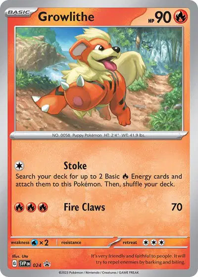 Growlithe - 024 - Scarlet & Violet Promo