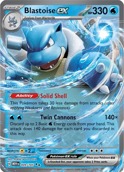 Blastoise ex - 009/165 - Scarlet & Violet 151