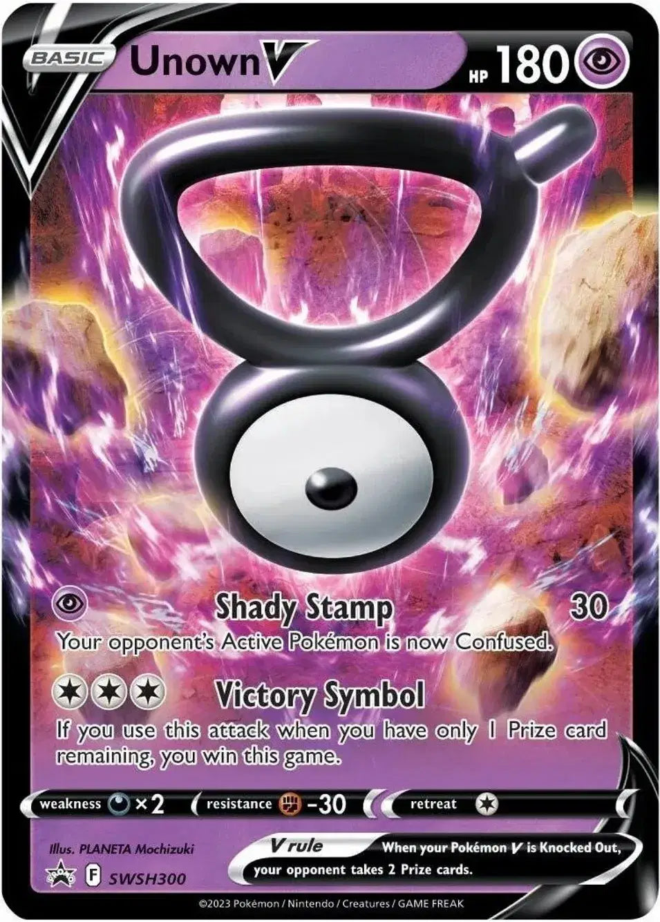 Unown V - SWSH300 - Sword & Shield Promo