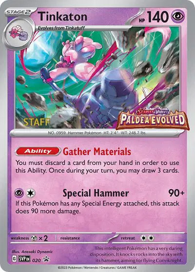 Tinkaton - 020 - Staff - Scarlet & Violet Promo