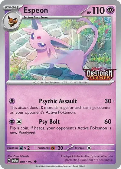 Espeon - 086/197 - Best Buy Exclusive - Scarlet & Violet Promo