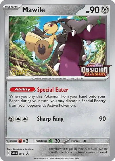 Mawile - 039 - Staff - Scarlet & Violet Promo