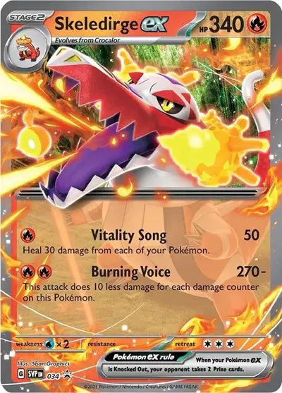 Skeledirge ex - 034 - Scarlet & Violet Promo