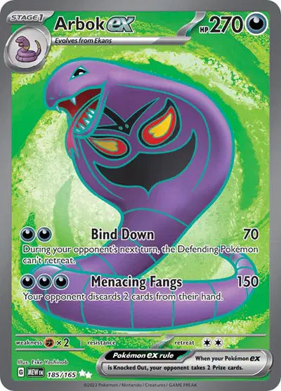 Arbok ex - 185/165 - Scarlet & Violet 151