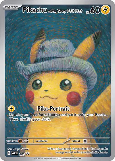Pikachu with Grey Felt Hat - 085 - Scarlet & Violet Promo