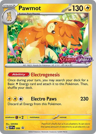 Pawmot - 006 - Staff - Scarlet & Violet Promo