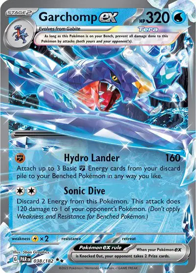 Garchomp ex - 038/182 - Paradox Rift